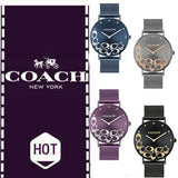 Coach Perry Purple Dial Purple Mesh Bracelet Watch for Women - 14503823 Buy Now By Coach