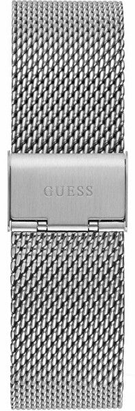 Guess Continental Quartz Black Dial Silver Mesh Strap Watch For Men - GW0582G1 Buy Now By Guess