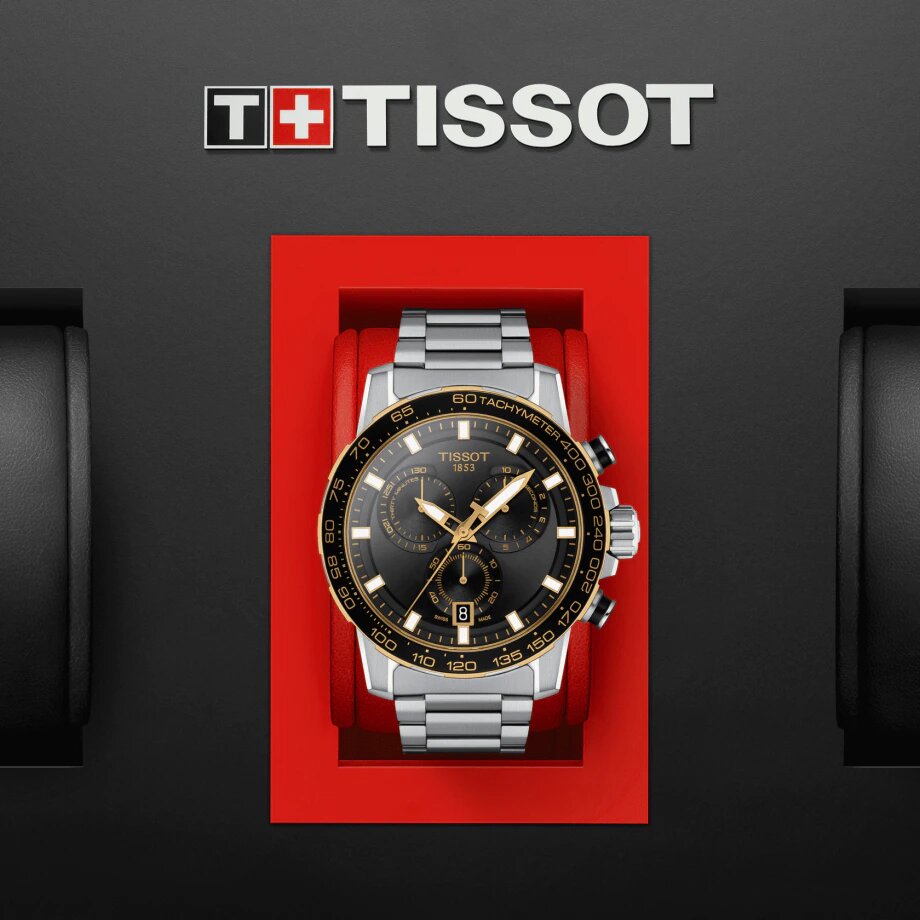 Tissot Supersport Chrono Black Dial Silver Steel Strap Watch For Men - T125.617.21.051.00 Buy Now By Tissot