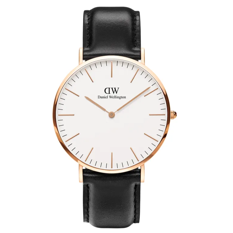 Daniel Wellington Classic Sheffield White Dial Black Leather Strap Watch For Men - DW00100007 Buy Now By Daniel Wellington