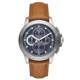 Michael Kors Ryker Chronograph Analog Blue Dial Brown Leather Strap Watch For Men - MK8518 Buy Now By Michael Kors