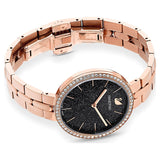 Swarovski Cosmopolitan Black Dial Rose Gold Steel Strap Watch for Women - 5517797 Buy Now By Swarovski