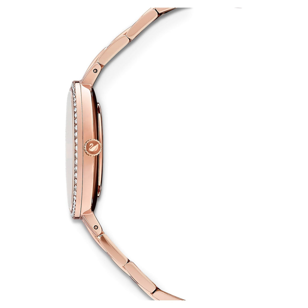 Swarovski Cosmopolitan Diamond Powder Silver Dial Rose Gold Steel Strap Watch for Women - 5517803 Buy Now By Swarovski