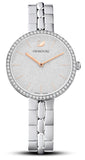 Swarovski Cosmopolitan Diamond Powder Silver Dial Silver Steel Strap Watch for Women - 5517807 Buy Now By Swarovski