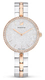 Swarovski Cosmopolitan Crystals Silver Dial Two Tone Steel Strap Watch for Women - 5644081 Buy Now By Swarovski