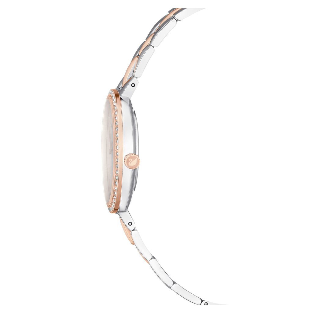 Swarovski Cosmopolitan Crystals Silver Dial Two Tone Steel Strap Watch for Women - 5644081 Buy Now By Swarovski