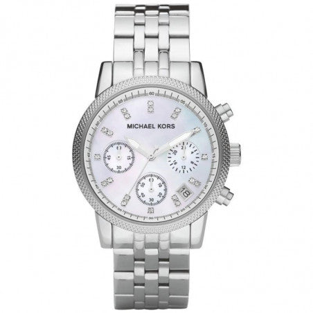 Michael Kors Ritz White Dial Silver Stainless Steel Strap Watch for Women - MK5020 Buy Now By Michael Kors