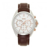 Hugo Boss Driver Quartz Silver Dial Brown Leather Strap Watch For Men - HB1512881 Buy Now By Hugo Boss