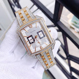 Bulova Crystal Chronograph White Dial Two Tone Steel Strap Watch for Men - 98C109 Buy Now By Bulova