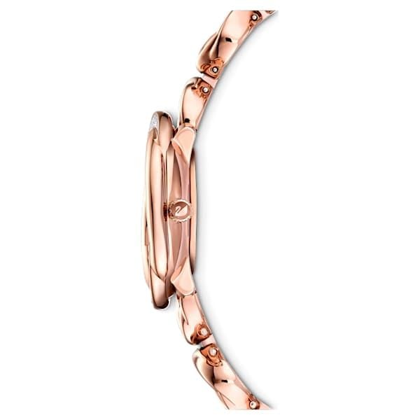 Swarovski Crystal Flower Red Dial Rose Gold Steel Strap Watch for Women - 5552783 Buy Now By Swarovski