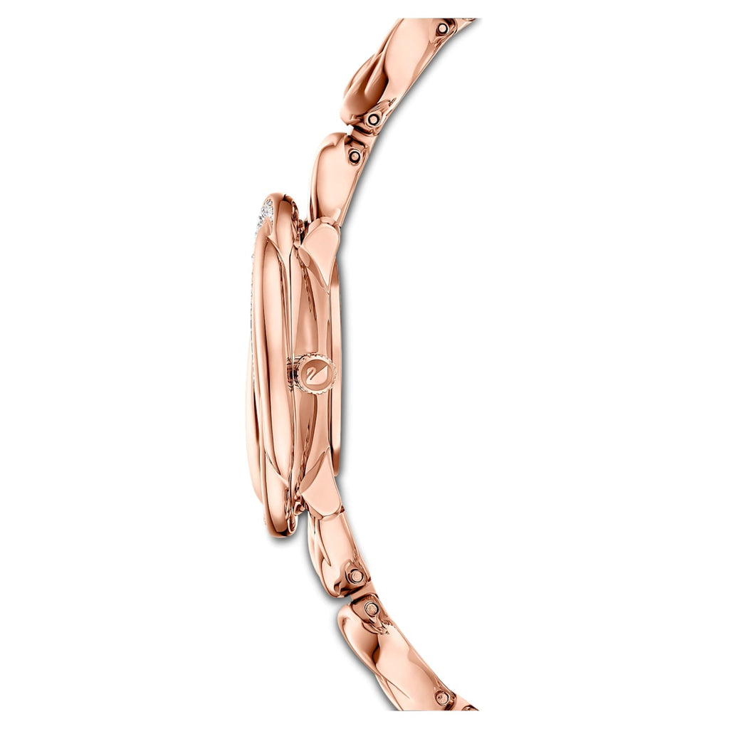 Swarovski Crystal Flower Silver Dial Rose Gold Steel Strap Watch for Women - 5547626 Buy Now By Swarovski
