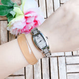 Bulova Crystal Collection Silver Dial Silver Steel Strap Watch for Women - 96L235 Buy Now By Bulova