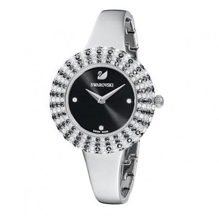 Swarovski Crystal Rose Black Dial Silver Steel Strap Watch for Women - 5484076 Buy Now By Swarovski