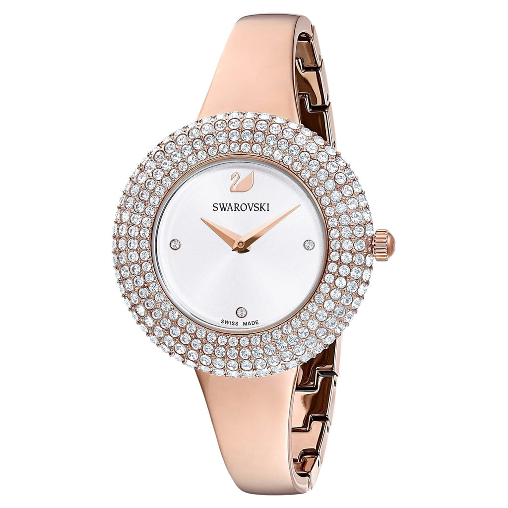 Swarovski Crystal Rose Silver Dial Rose Gold Steel Strap Watch for Women - 5484073 Buy Now By Swarovski