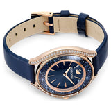 Swarovski Crystalline Aura Blue Dial Blue Leather Strap Watch for Women - 5519447 Buy Now By Swarovski