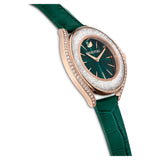 Swarovski Crystalline Aura Green Dial Green Leather Strap Watch for Women - 5644078 Buy Now By Swarovski