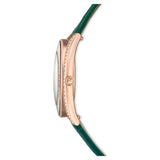 Swarovski Crystalline Aura Green Dial Green Leather Strap Watch for Women - 5644078 Buy Now By Swarovski