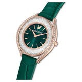 Swarovski Crystalline Aura Green Dial Green Leather Strap Watch for Women - 5644078 Buy Now By Swarovski