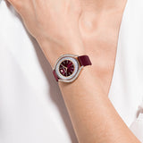 Swarovski Crystalline Aura Red Dial Red Leather Strap Watch for Women - 5558637 Buy Now By Swarovski