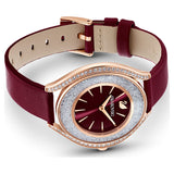 Swarovski Crystalline Aura Red Dial Red Leather Strap Watch for Women - 5558637 Buy Now By Swarovski