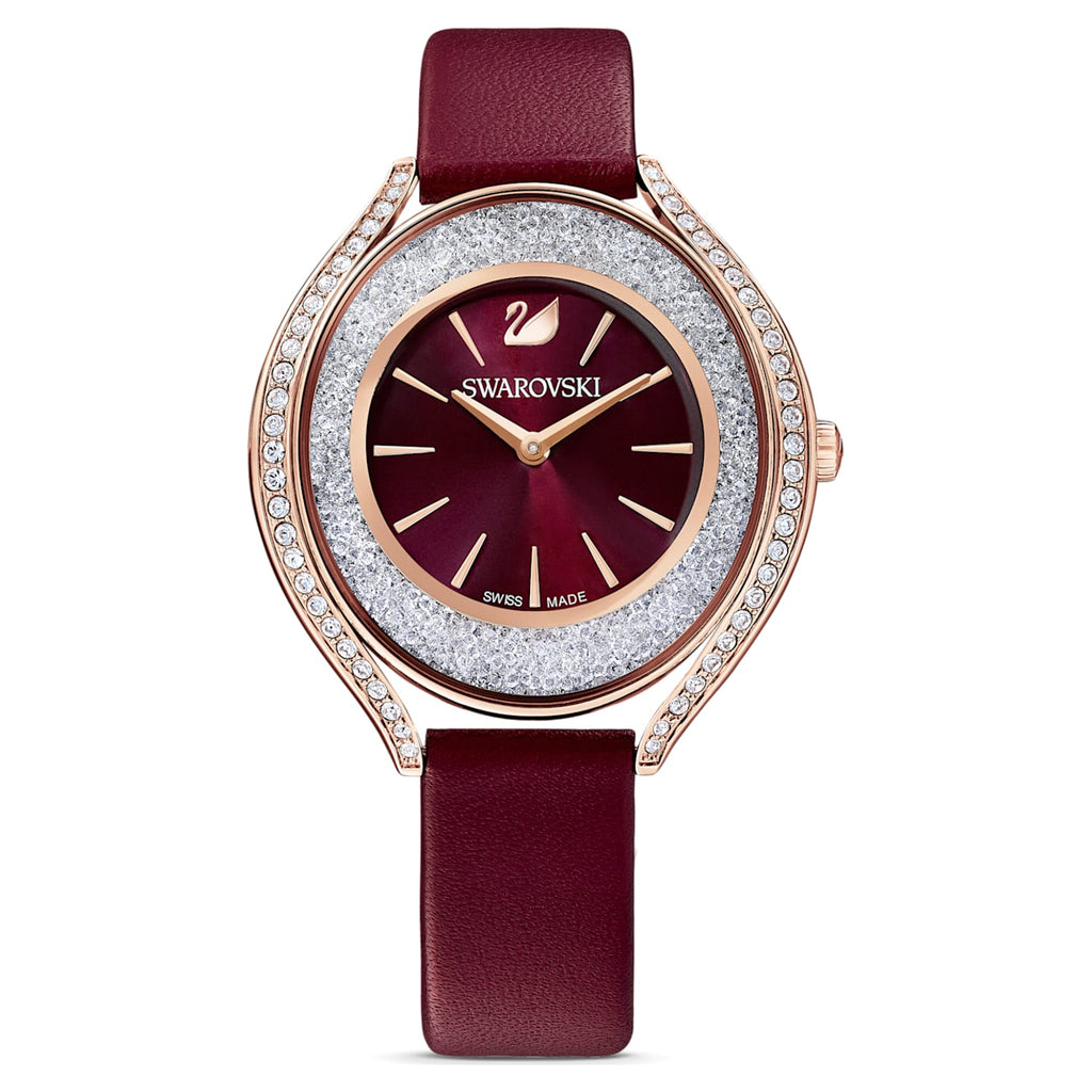 Swarovski Crystalline Aura Red Dial Red Leather Strap Watch for Women - 5558637 Buy Now By Swarovski