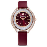 Swarovski Crystalline Aura Red Dial Red Leather Strap Watch for Women - 5558637 Buy Now By Swarovski