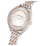 Swarovski Crystalline Aura White Dial Two Tone Mesh Strap Watch for Women - 5644075 Buy Now By Swarovski