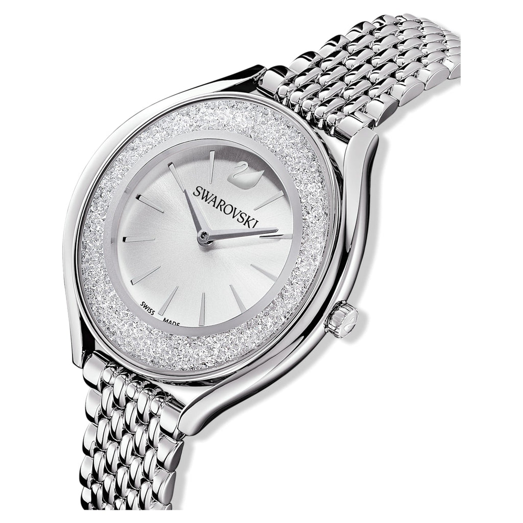 Swarovski Crystalline Aura Silver Dial Silver Steel Strap Watch for Women - 5519462 Buy Now By Swarovski