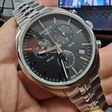 Tissot T Classic PR 100 Chronograph Black Dial Silver Steel Strap Watch for Men - T101.417.11.051.00 Buy Now By Tissot