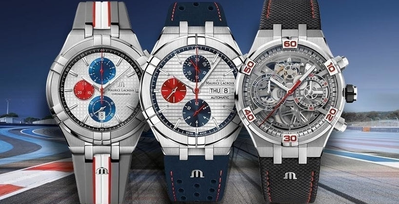 Maurice Lacroix Aikon Chronograph Special Edition Mahindra Racing Silver Dial Grey Rubber Strap Watch for Men - AI1018-TT031-130-2 Buy Now By Maurice Lacroix