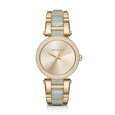 Michael Kors Delray Rose Gold Dial Two Tone Steel Strap Watch for Women - MK4317 Buy Now By Michael Kors