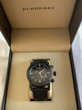 Burberry Sport Chronograph Black Dial Black Steel Strap Watch for Men - BU7703 Buy Now By Burberry
