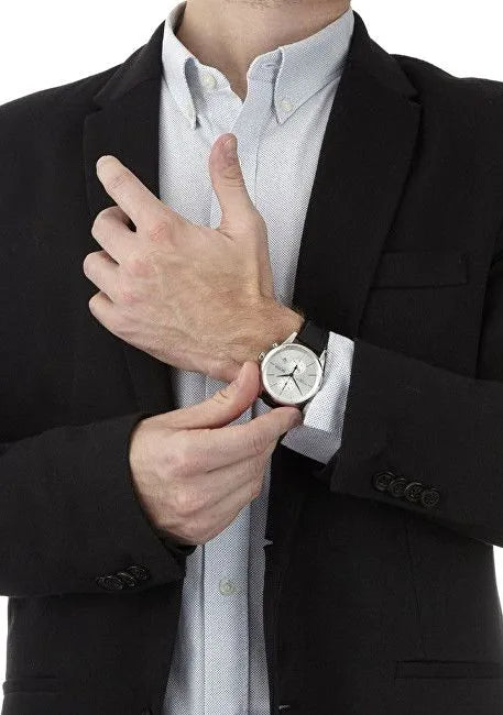 Hugo Boss Jet Silver Dial Black Leather Strap Watch for Men - 1513282 Buy Now By Hugo Boss