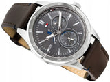 Tommy Hilfiger Austin Grey Dial Brown Leather Strap Watch for Men - 1791637 Buy Now By Tommy Hilfiger