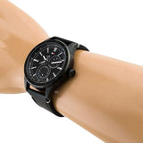 Tommy Hilfiger Austin Black Dial Black Leather Strap Watch for Men - 1791638 Buy Now By Tommy Hilfiger