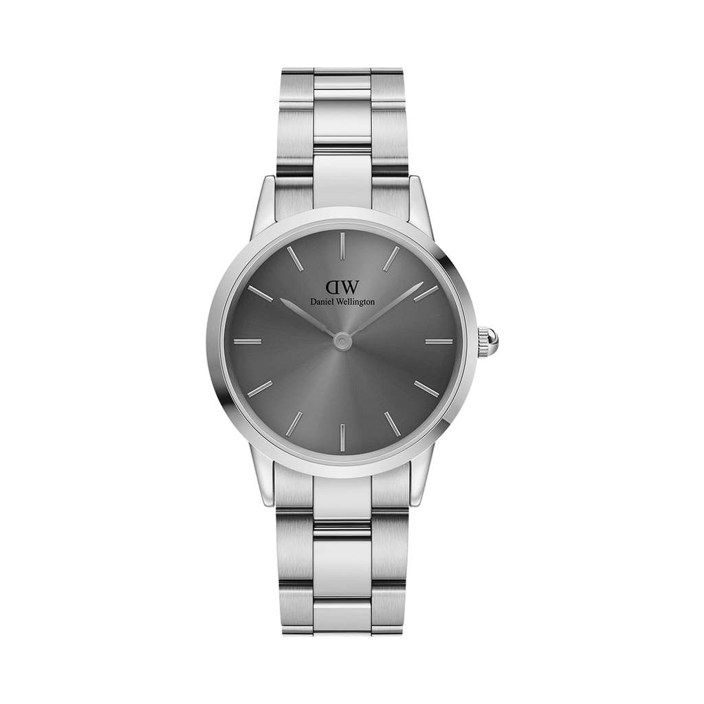 Daniel Wellington Link Grey Dial Silver Steel Strap Watch For Men - DW00100328 Buy Now By Daniel Wellington