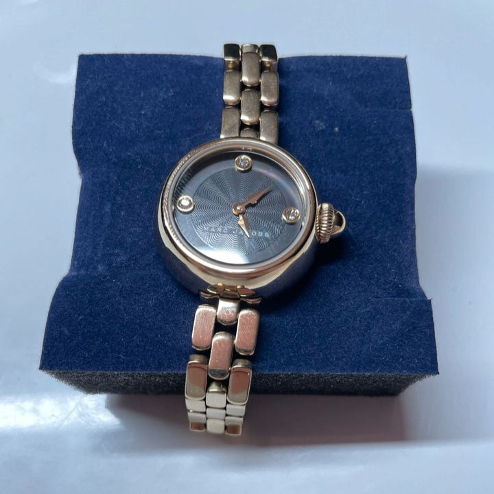 Marc Jacobs Courtney Mother of Pearl Black Dial Gold Steel Strap Watch for Women - MJ3460 Buy Now By Marc Jacobs