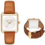 Michael Kors Lake White Dial Brown Leather Strap Watch For Women - MK2584 Buy Now By Michael Kors