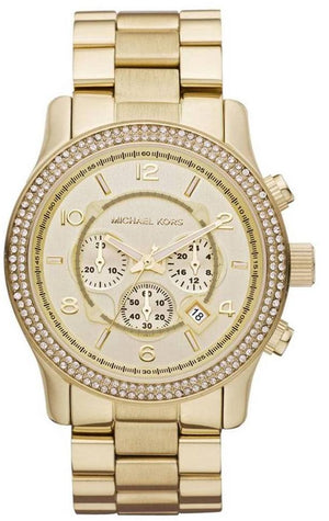 Michael Kors Runway Gold Dial Gold Steel Strap Watch for Women - MK5575 Buy Now By Michael Kors