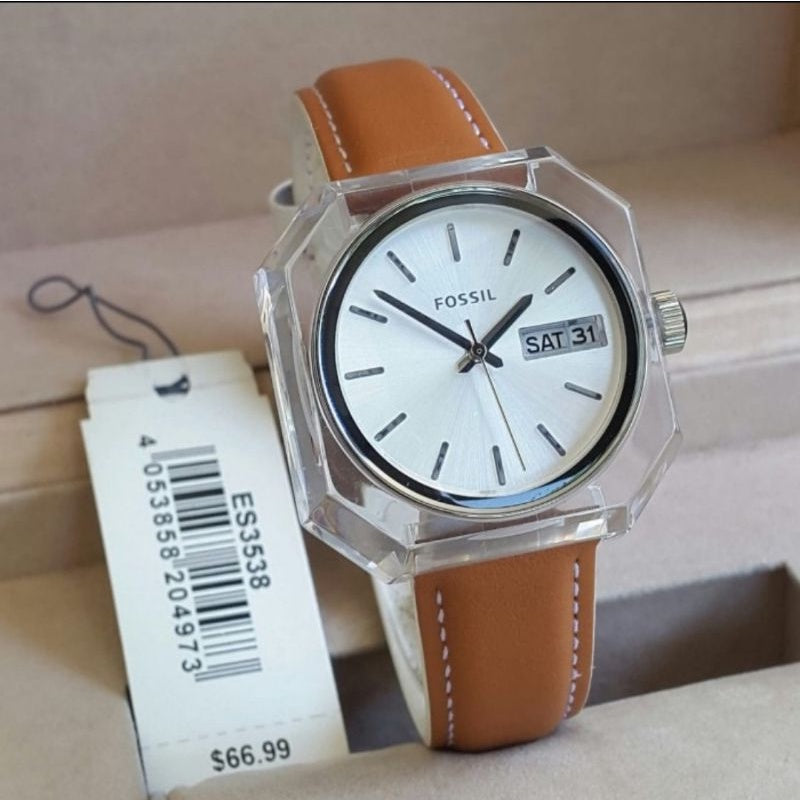 Fossil Candy White Dial Brown Leather Strap Watch for Women - ES3538 Buy Now By Fossil