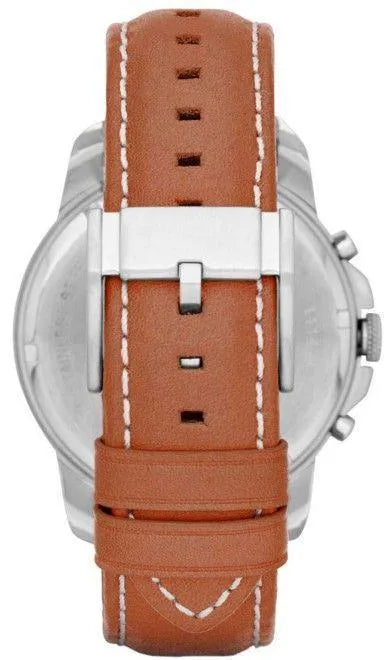 Fossil Grant Chronograph Blue Dial Brown Leather Strap Watch for Men - FS5184 Buy Now By Fossil