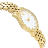 Movado Museum Classic Diamonds Mother of Pearl Dial Gold Steel Strap Watch For Women - 0606998 Buy Now By Movado