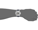 Fossil Grant Automatic Skeleton Silver Dial Blue Leather Strap Watch for Men - ME3111 Buy Now By Fossil
