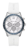 Michael Kors Berkley Chronograph Silver Dial White Rubber Strap Watch For Women - MKO1040 Buy Now By Michael Kors