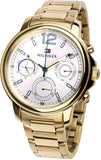 Tommy Hilfiger Claudia White Dial Gold Steel Strap Watch for Women - 1781742 Buy Now By Tommy Hilfiger