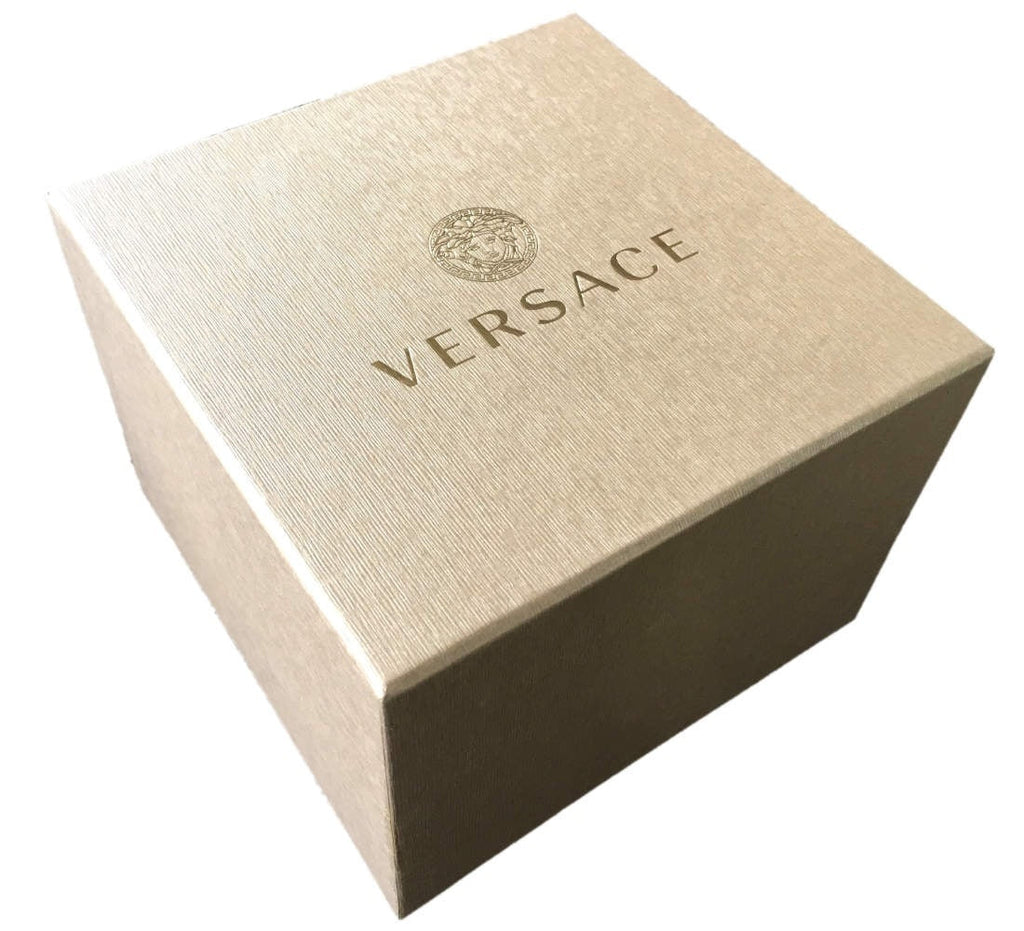 Versace V Circle Quartz White Dial Brown Leather Strap Watch For Women - VBP08017 Buy Now By Versace