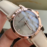 Burberry The City Diamonds Beige Dial Beige Leather Strap Watch for Women - BU9131 Buy Now By Burberry