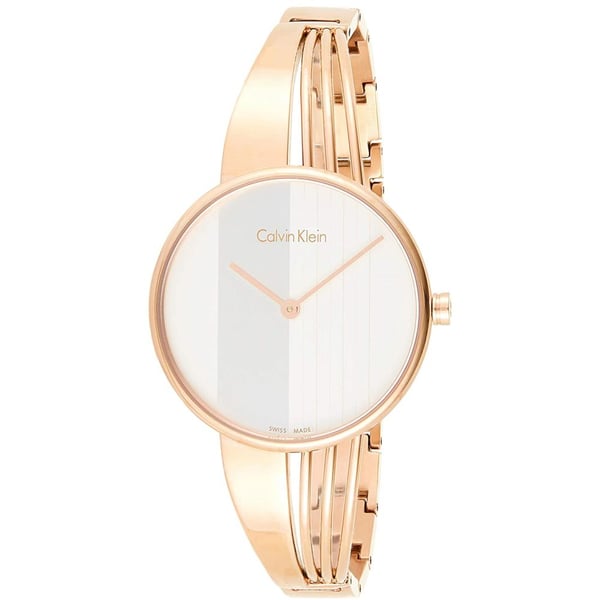 Calvin Klein Drift White Dial Rose Gold Steel Strap Watch for Women - K6S2N616 Buy Now By Calvin Klein