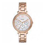 Fossil Jacqueline Multi Function Mother of Pearl Dial Rose Gold Steel Strap Watch for Women - ES3757 Buy Now By Fossil