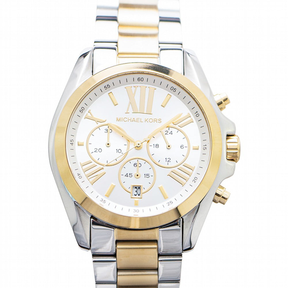 Michael Kors Bradshaw Silver Dial Two Tone Steel Strap Watch for Women - MK5627 Buy Now By Michael Kors